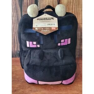 Minecraft Ender Dragon Plush Backpack Black Purple Kids Bag F25MD65540-XX NWT